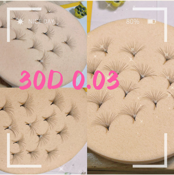 30D 0.03 XXL Tray 500 fans Loose Premades
